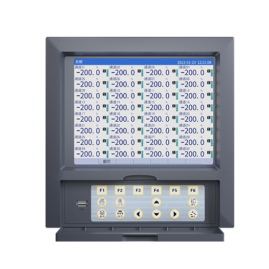 博天堂网址MIK-R8000D 1-40路 10.4英寸 彩屏 无纸记录仪 USB